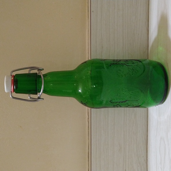 Vintage Empty Porcelain Cork Swing Top Grolsch Lager Beer Bottle - Picture 1 of 5